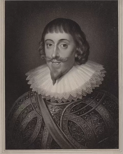 John Paulet, 5th Marquess of Winchester, English Royalist (engraving)