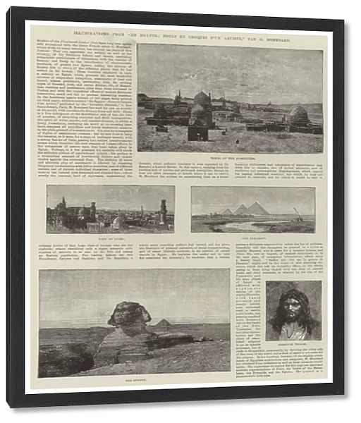 Illustrations from 'En Egypte, Notes et Croquis d un Artiste'(engraving)