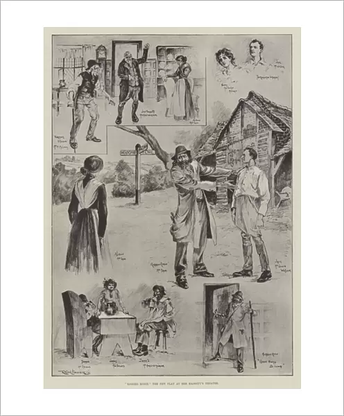 'Ragged Robin, 'the New Play at Her Majestys Theatre (litho)