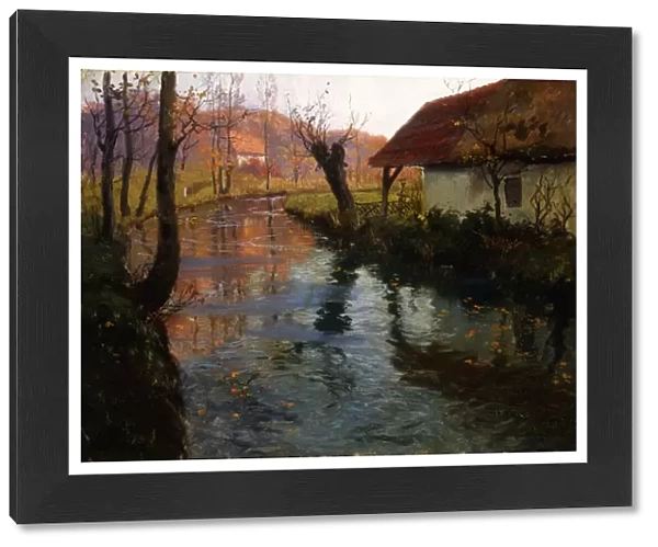 The Mill Stream (oil on canvas)