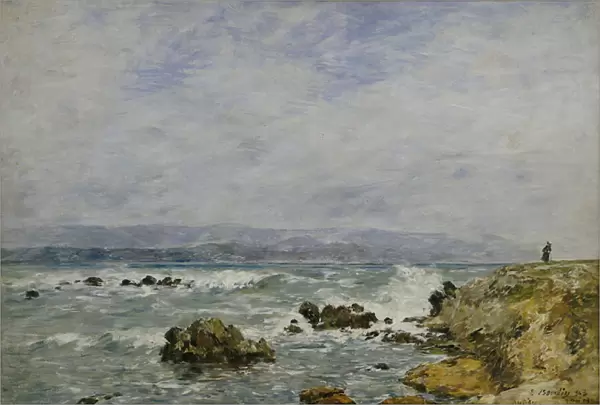 La Pointe de l Ilette, Antibes, 1893 (oil on canvas)