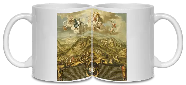 A View of Bethlehem with the Journey of the Magi, the Trinity Above