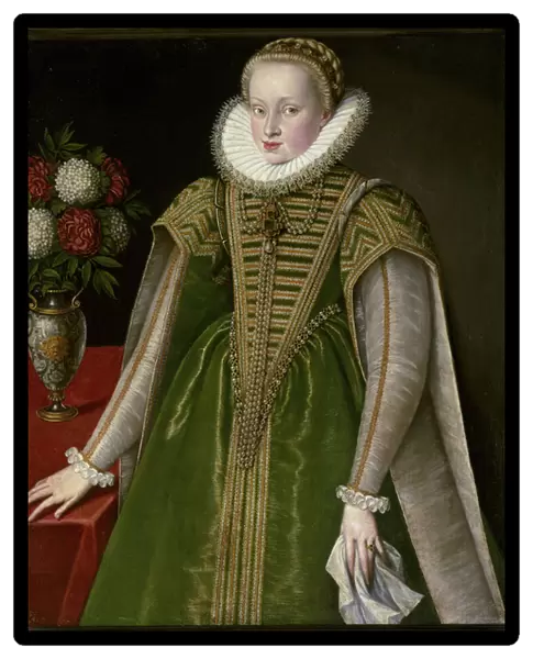 Portrait of Mary Christine of Austria, wife of Sigismond I Bathory, 1595 (painting)