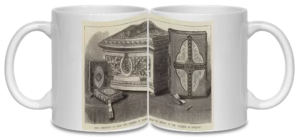 Bible presented to HRH the Duchess of Edinburgh on Behalf of the 'Maidens of England'(engraving)