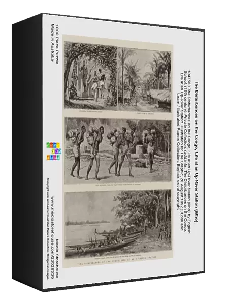 The Disturbances on the Congo, Life at an Up-River Station (litho)