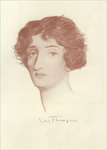 Sylvia Thompson, English novelist (litho)