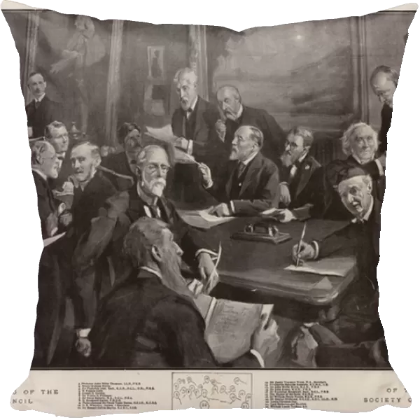 A Meeting of the Council of the Society of Arts (litho)