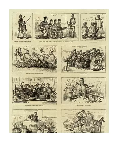 A Course of Musketry Instruction at Hythe (engraving)