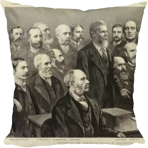 Meeting of the Bimetallic League at Manchester (engraving)