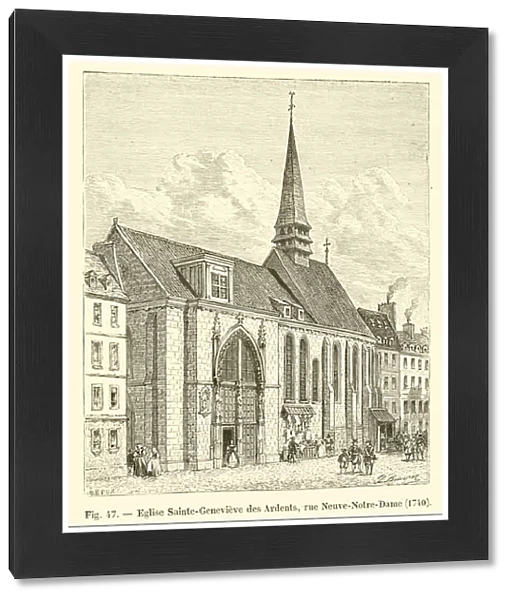 Eglise Sainte-Genevieve des Ardents, rue Neuve-Notre-Dame, 1704 (engraving)