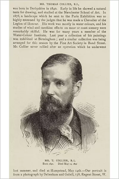 Mr T Collier, RI (engraving)