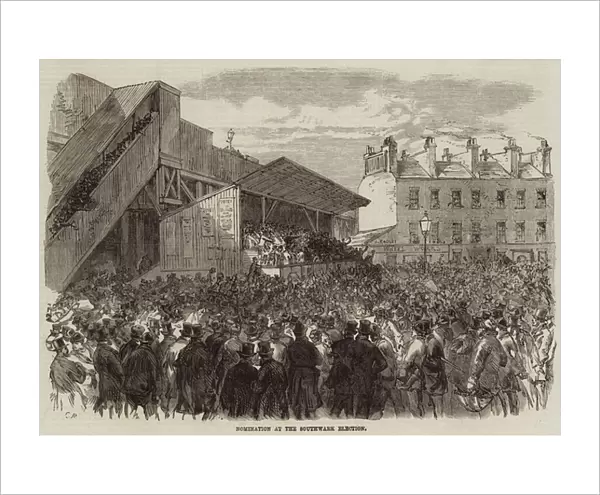Nomination at the Southwark Election (engraving)