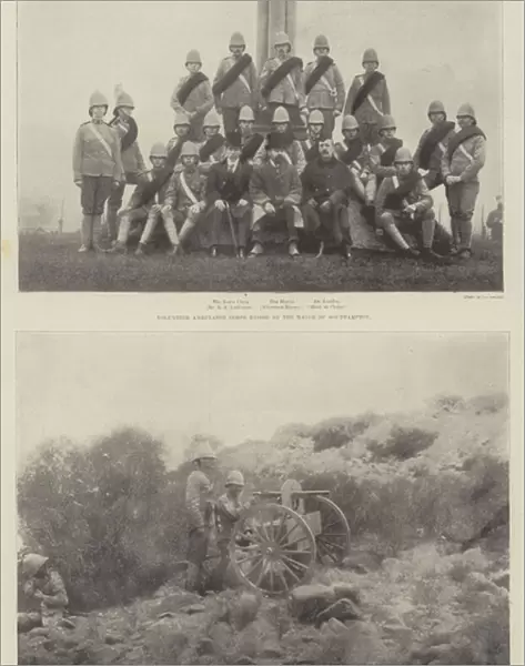 The Transvaal War, Ambulance and Armaments (b  /  w photo)