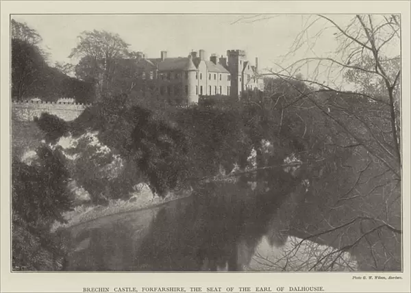 Brechin Castle, Forfarshire, the Seat of the Earl of Dalhousie (b  /  w photo)