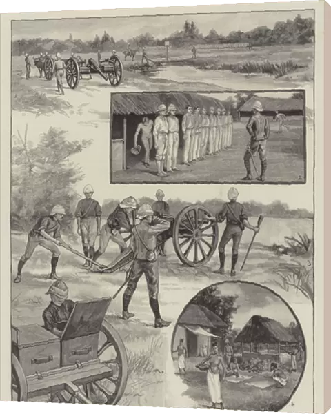 The Volunteer Movement in Ceylon (engraving)