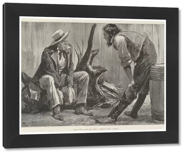 The Landlord of the Big Flume Hotel, by Bret Harte (litho)