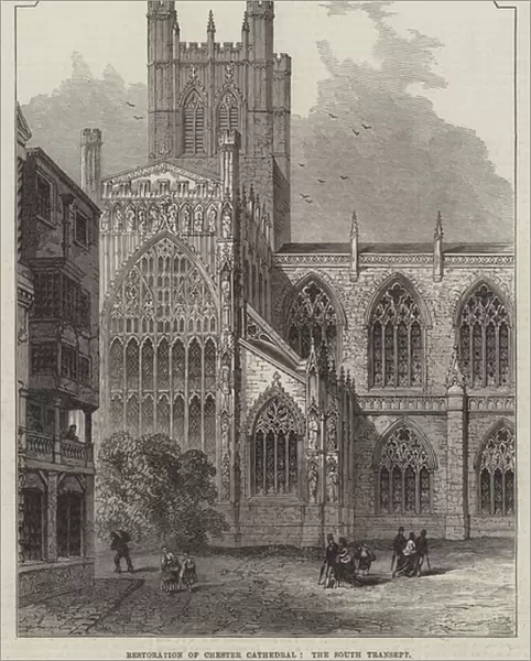 Restoration of Chester Cathedral, the South Transept (engraving)