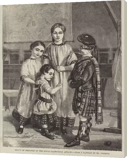 Group of Children of the Royal Caledonian Asylum (engraving)