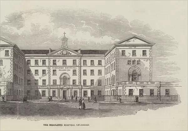 The Middlesex Hospital enlarged (engraving)