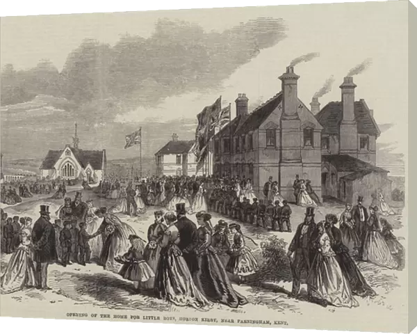 Opening of the Home for Little Boys, Horton Kirby, near Farningham, Kent (engraving)