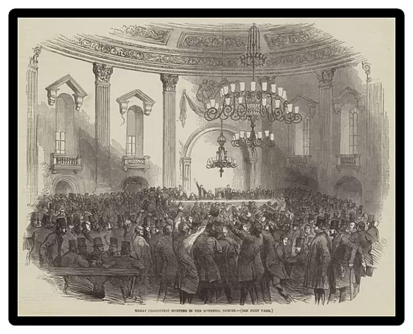 Great Protection Meeting in the Rotundo, Dublin (engraving)