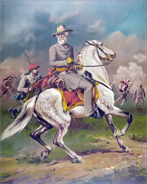 General Robert E. Lee, pub. 1886 (colour litho)