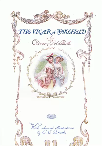 The Vicar of Wakefield-Title page, from The Vicar of Wakefield published by J M Dent
