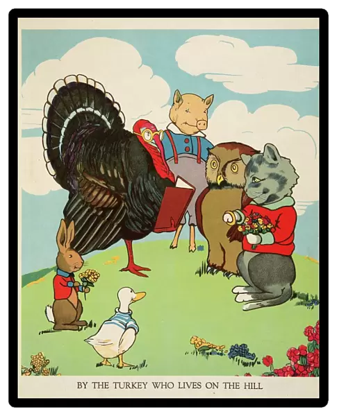 'By the Turkey who lives on the Hill', from Peter Rabbit Little Red Hen