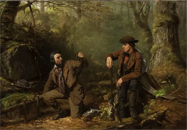 Mink Trapping Prime, 1862 (oil on canvas)