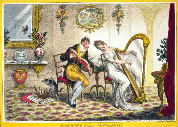 Harmony before Matrimony, pub. Hannah Humphrey, 25th October 1805