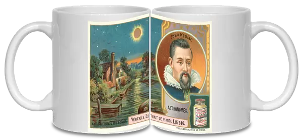 Johannes Kepler and a total eclipse of the Sun (chromolitho)