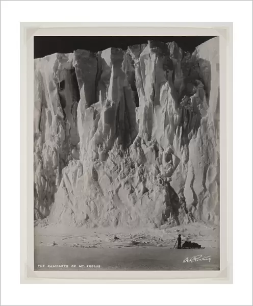 The Ramparts of Mt. Erebus, (bromide print)