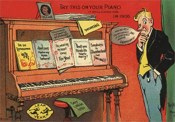The Piano Proposal (colour litho)