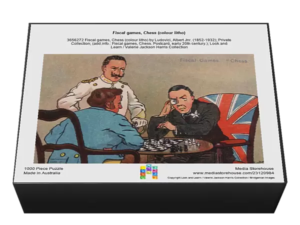 Fiscal games, Chess (colour litho)