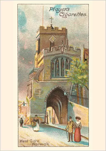 West Gate, Warwick (chromolitho)