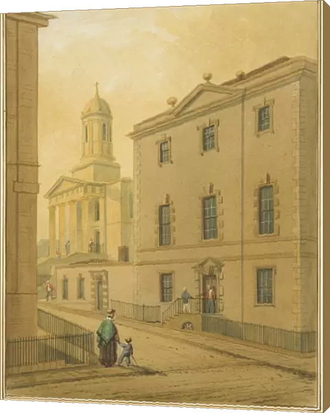 St Georges Chapel, showing Great George Street, from the corner of Park Street