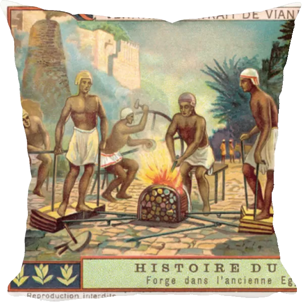 Forge in Ancient Egypt (chromolitho)