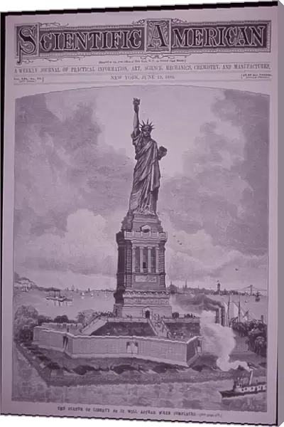 Statue of Liberty as it will appear when completed