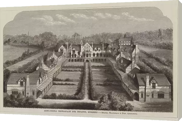 Alexandra Orphanage for Infants, Hornsey, Messrs Habershon and Pite, Architects (engraving)