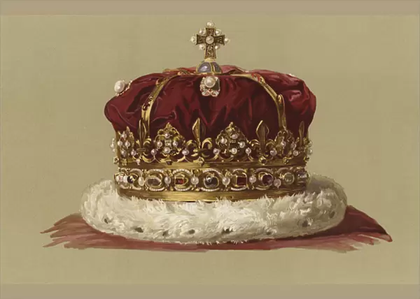 The Regalia of Scotland, The Crown (chromolitho)