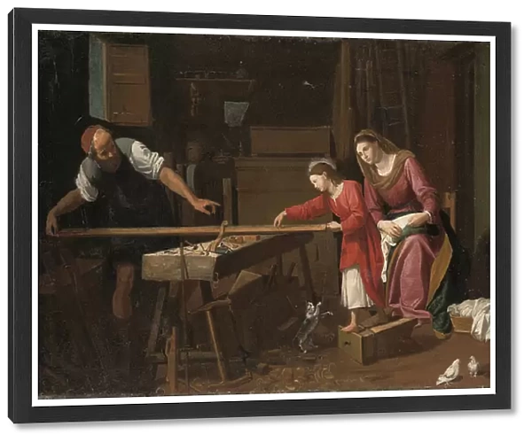 The Holy Family in the carpenters shop (oil on canvas)