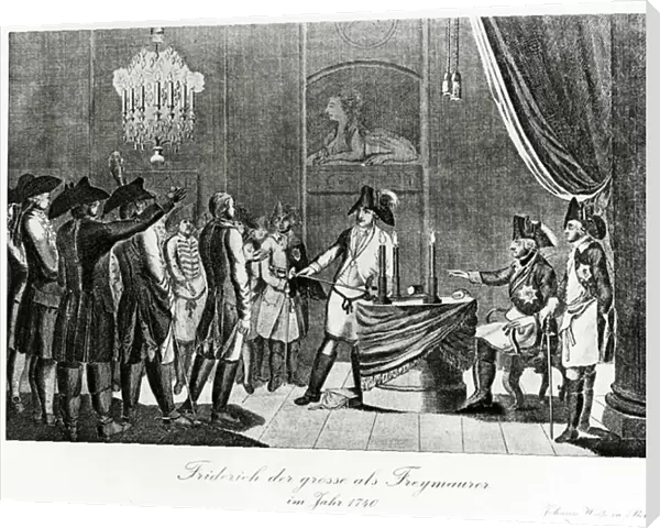 Frederick the Great receives his brother-in-law, Frederick