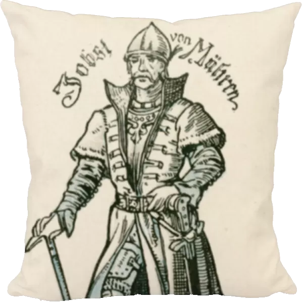 Jobst of Moravia (1388-1411) (colour litho)