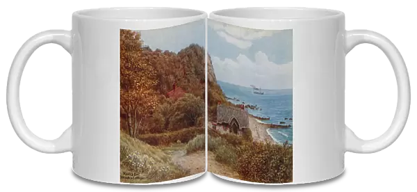 Monks Bay, Bonchurch, I of Wight (colour litho)