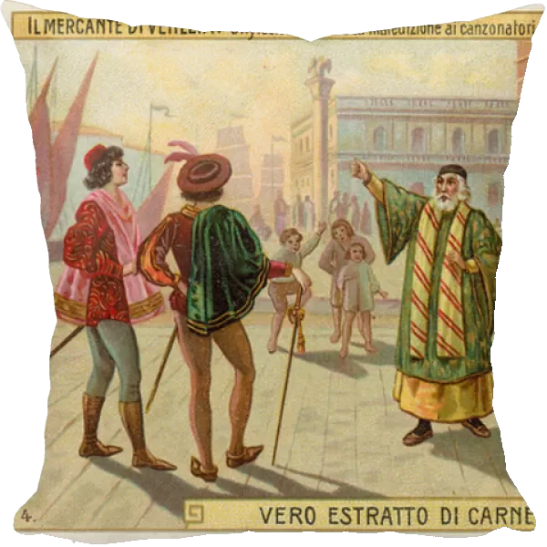 Shylock, Bassanio and Antonio (chromolitho)