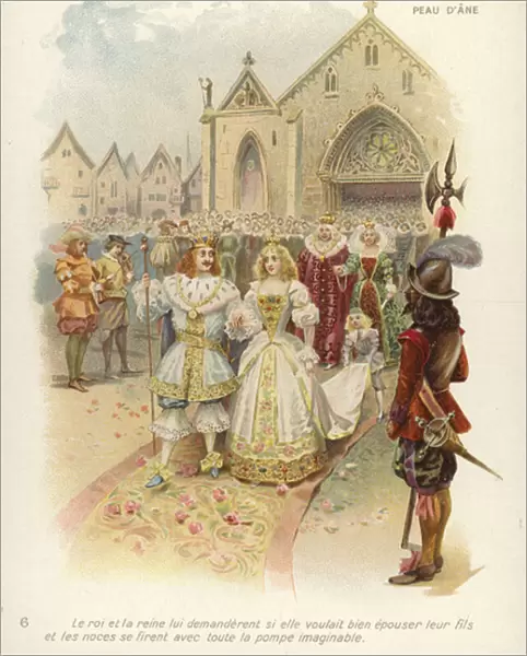 King and Queens procession (chromolitho)