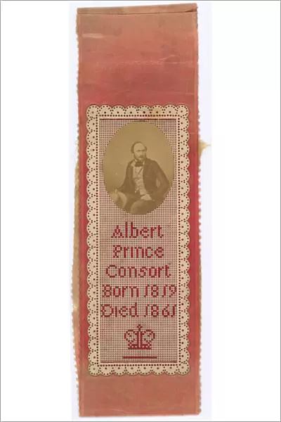 Sampler in memory of Albert Prince Consort (embroidery)