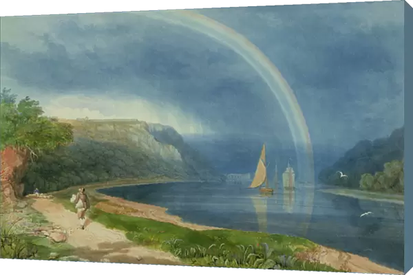 Rainbow on the River Avon, c. 1825 (w  /  c on paper)