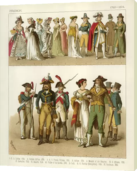 French Costumes 1790-1804