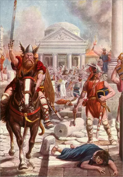 Rome invaded by the Barbarians
